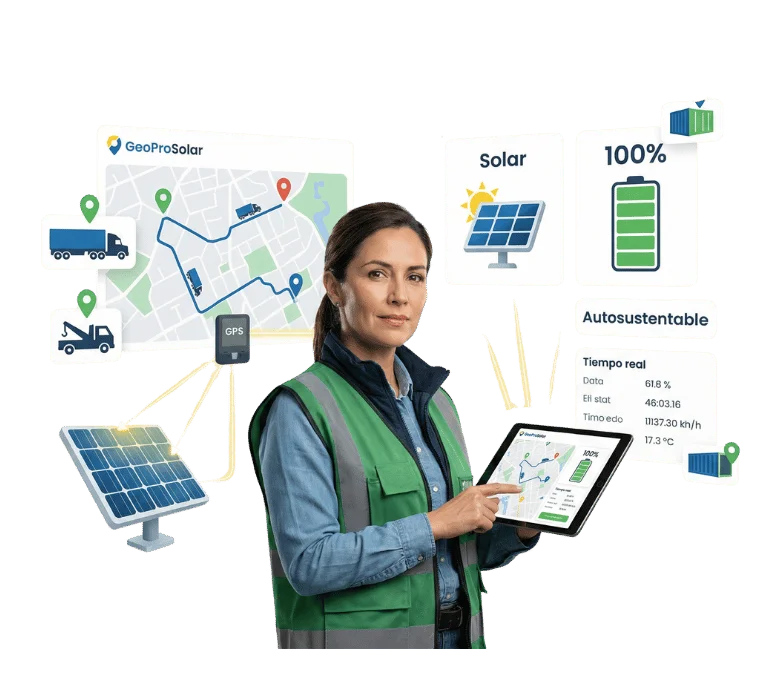 GPS Solar Autosustentable para Remolques y Carros: